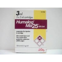 Humalog Mix 25 100IU Cartridges Eli Lilly