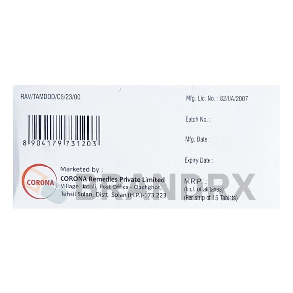 Tamdosin D 0.5/0.4 mg Corona Remedies Pvt. Ltd.